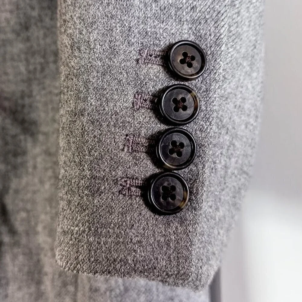 J. Crew Regent Grey Wool Top Coat 4P